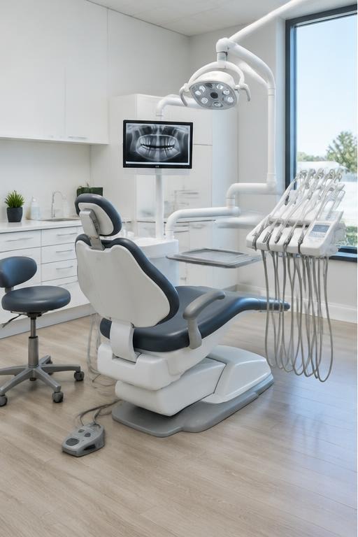 Illustrative dental practice treatment room